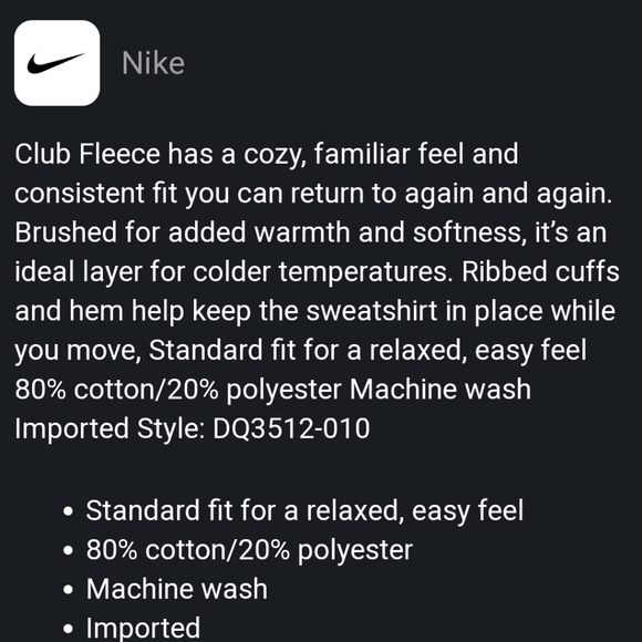 NWT Men's Nike NSW Club Graphic Logo Twist Sweatshirt - Picture 6 of 7